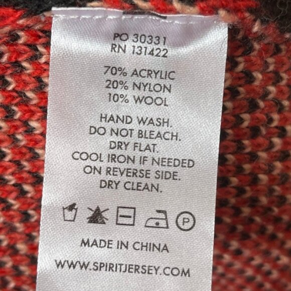 SPIRIT JERSEY | NWT Unisex Scorpion Wrath Knit Zip Front Sweater | Size L - Picture 10 of 12